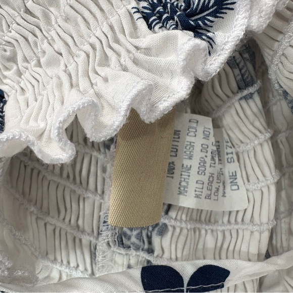 White and Blue Floral Dress - Picture 5 of 5